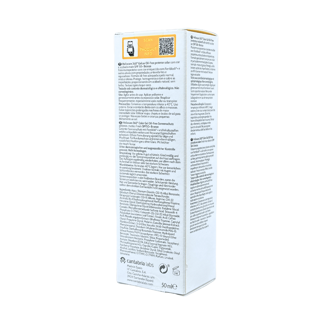 Cantabria Labs Heliocare 360 Gel Oil Free Bronze - Image 3