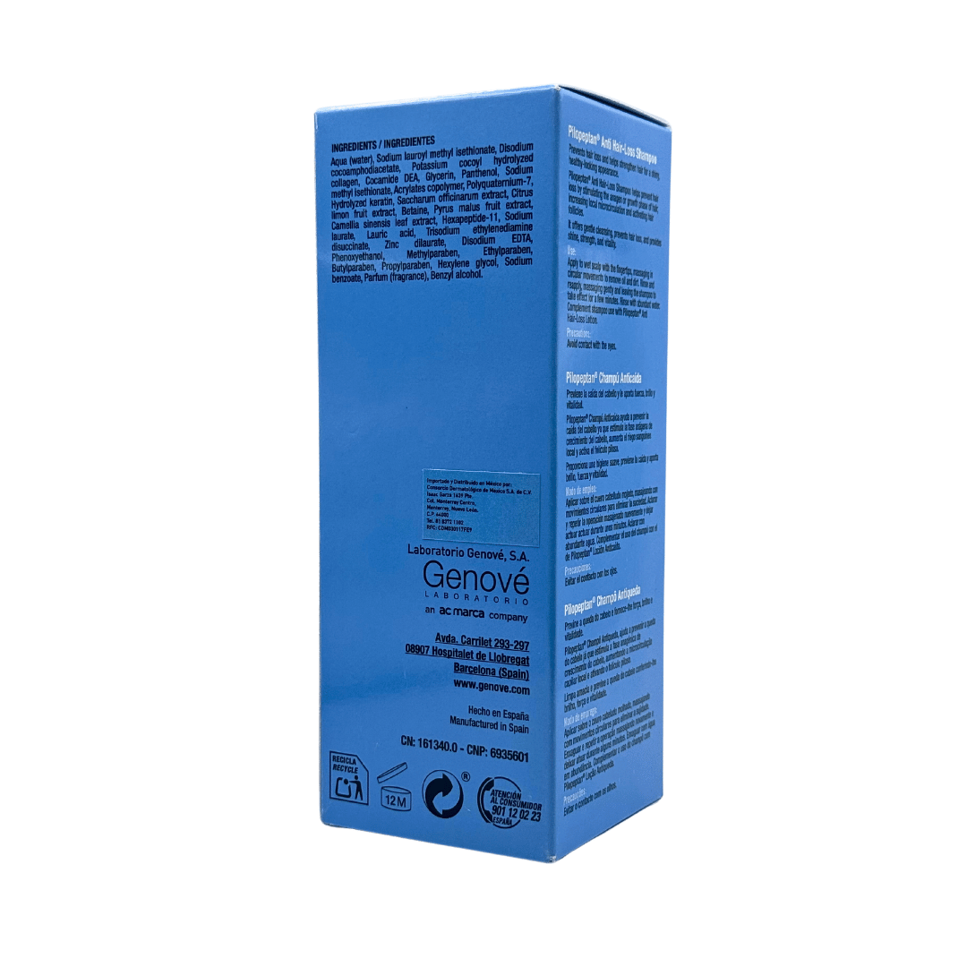 Genove pilopeptan shampoo anti caída 250ml - Image 3