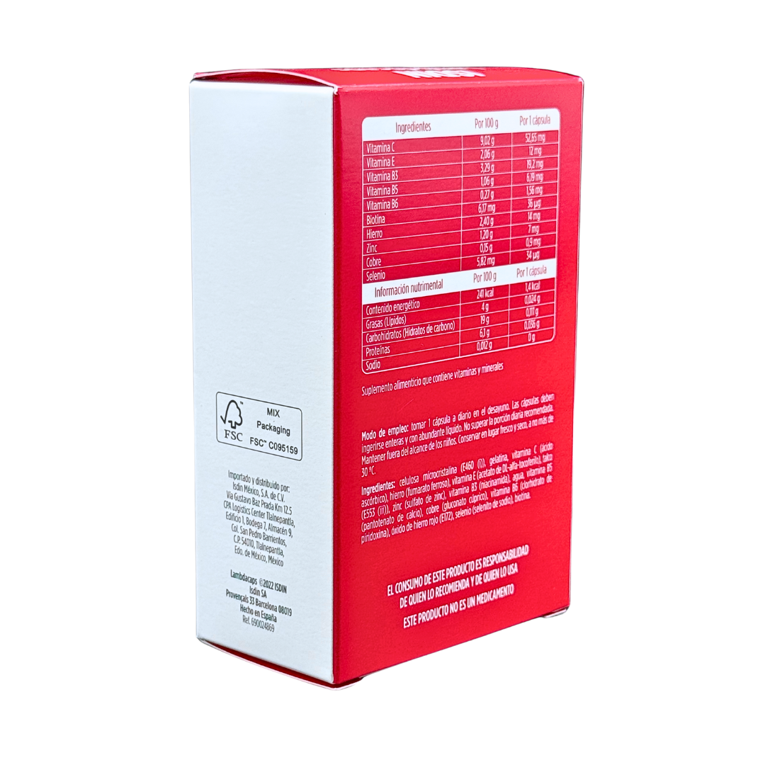 Isdin Lambdacaps Suplemento Alimenticio 30 Capsulas - Image 2